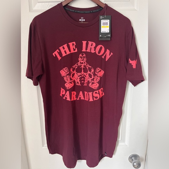 Brand NEW Under Armour Project Rock Iron Paradise T Shirt Medium - Picture 1 of 5